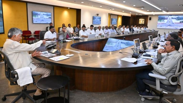 Chief Minister N. Chandrababu Naidu reviewed Amaravati capital projects
