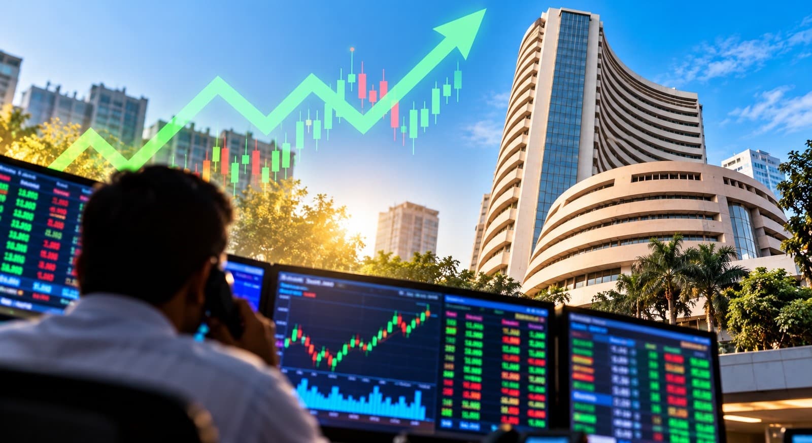 Stock Market Today: Sensex Gains 308 Points, Nifty Closes Above 23,050