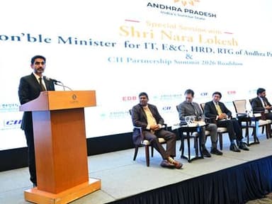Andhra Pradesh Minister for Human Resource Development, Information Technology, Electronics & Communications and RTGS, Nara Lokesh