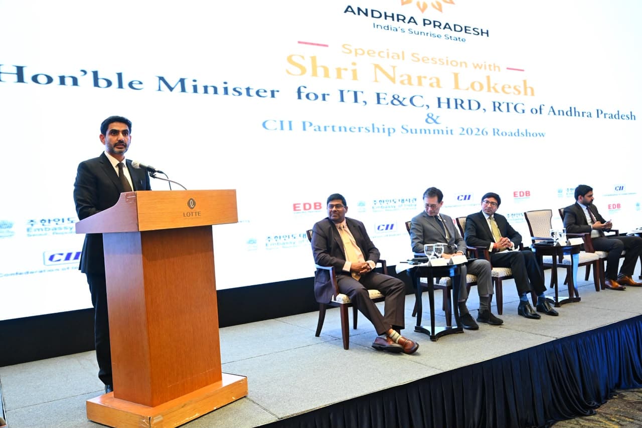 Nara Lokesh Invites Korean Companies to Invest in Andhra Pradesh