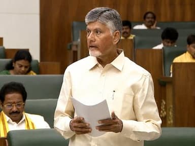 CM Chandrababu Naidu addresses the AP Legislative Assembly on Mega DSC