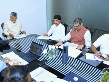 CM Chandrababu review with Mining department