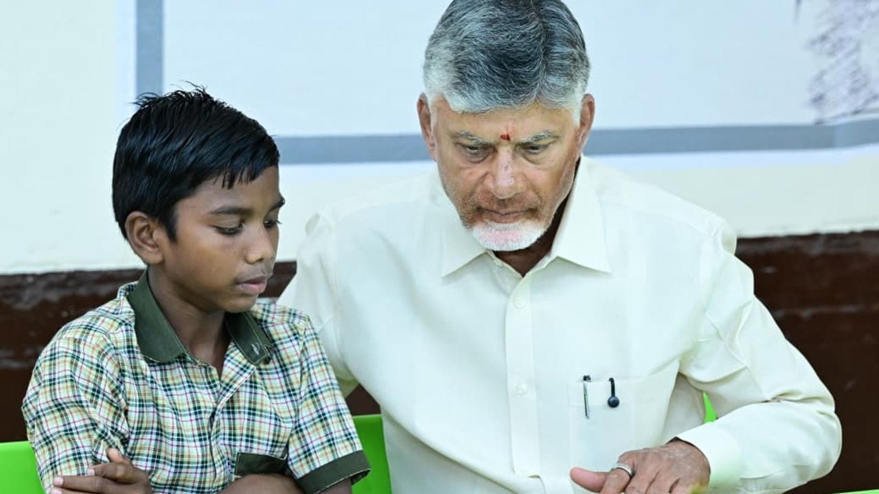 Chief Minister N. Chandrababu Naidu participated in the fourth Parents-Teachers Meeting at Rampachodavaram