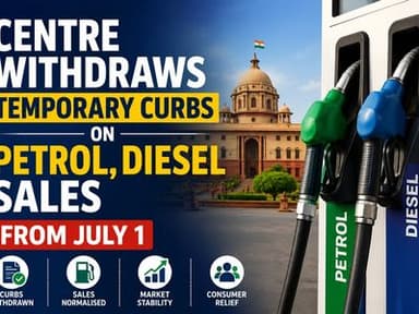 Centre Withdraws Temporary Curbs on Petrol, Diesel Sales from July 1