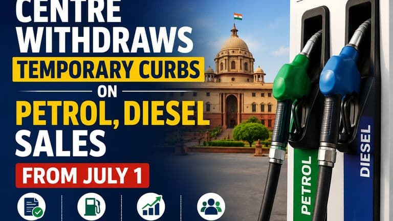 Centre Withdraws Temporary Curbs on Petrol, Diesel Sales from July 1