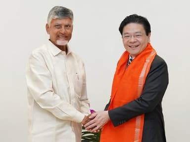 Chandrababu Naidu Meets Singapore PM Lawrence Wong