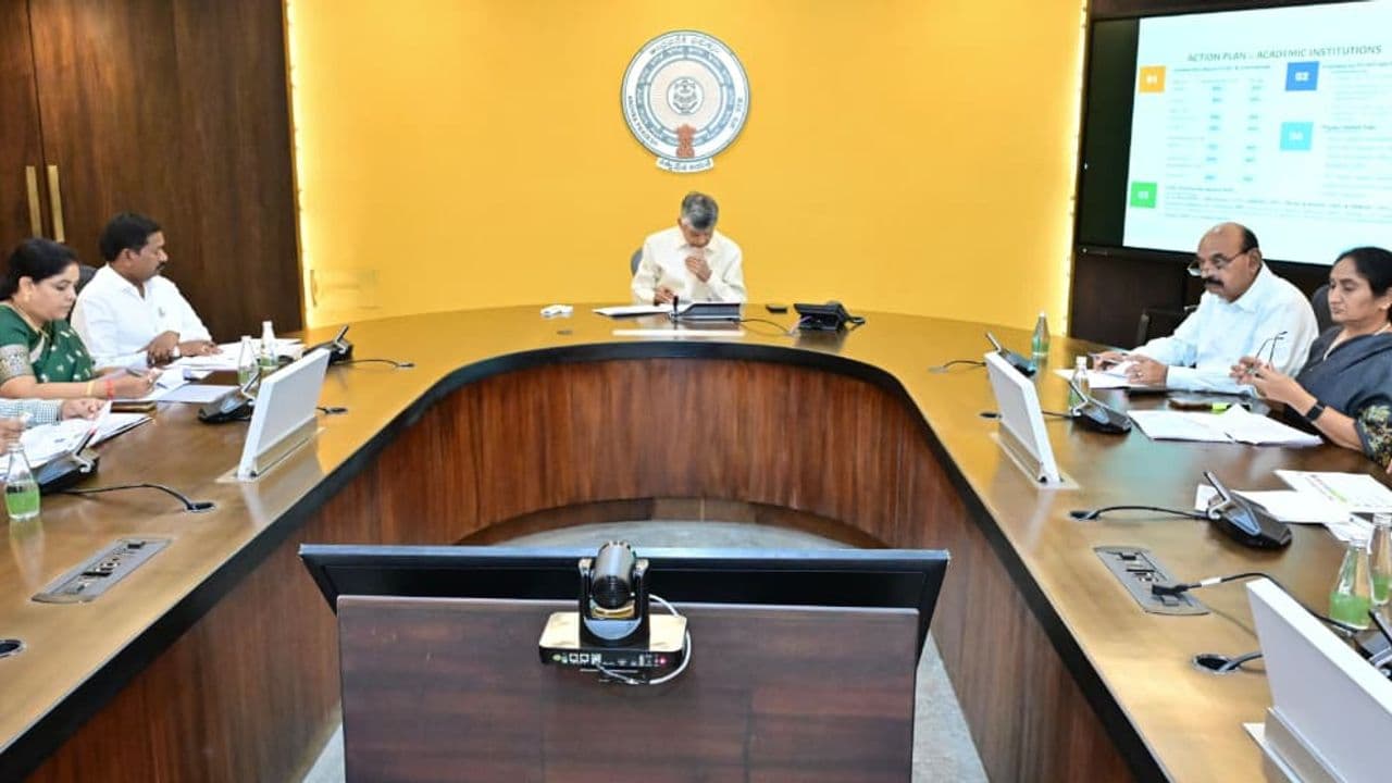 Chief Minister N. Chandrababu Naidu reviews Welfare Department initiatives at the Secretariat in Amaravati