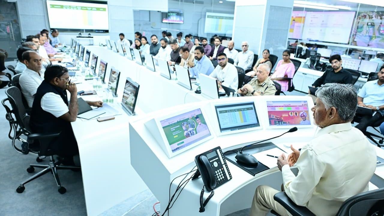 Chief Minister N. Chandrababu Naidu reviews preparations for Prime Minister Narendra Modi's visit to inaugurate the Alluri Sitarama Raju International Airport on August 1.