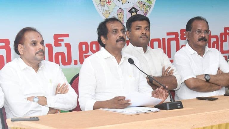 Former Andhra Pradesh minister Kurasala Kannababu addressing the media in Kakinada on the state's PPP-2026 policy.
