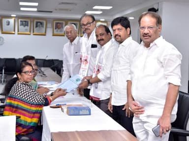 Lingamaneni Ramesh Submits Rajya Sabha Nomination