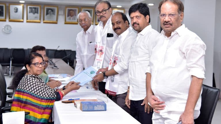 Lingamaneni Ramesh Submits Rajya Sabha Nomination