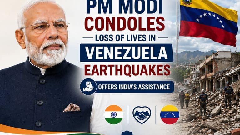 PM Modi Condoles Loss of Lives in Venezuela Earthquakes
