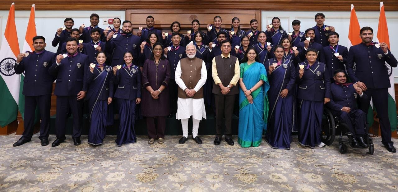 Modi Hails Commonwealth Champions, Calls for Stronger Sports Culture