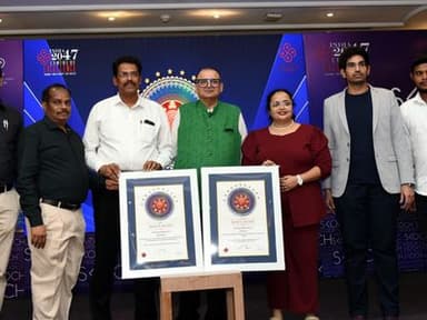 SCOCH Silver Award received by Joint Director I. Suryachandra Rao and R.I.E. Dr. Nagaraja