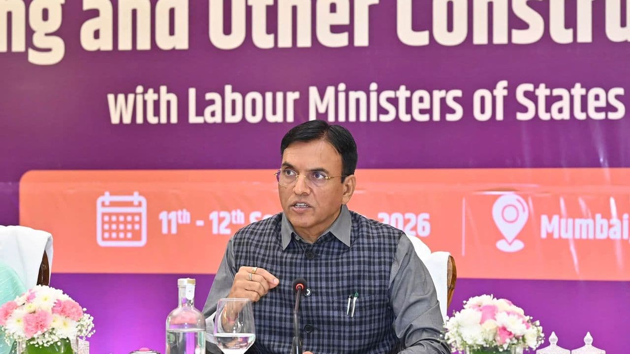 Union Minister Mansukh Mandaviya launches the ‘Shram Samvad’ awareness campaign