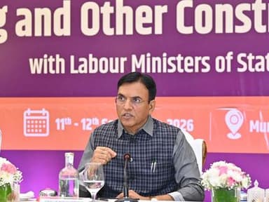 Union Minister Mansukh Mandaviya launches the ‘Shram Samvad’ awareness campaign