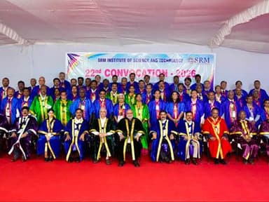 Vice President Shri C. P. Radhakrishnan graced the 22nd Convocation of S.R.M. Institute of Science and Technology
